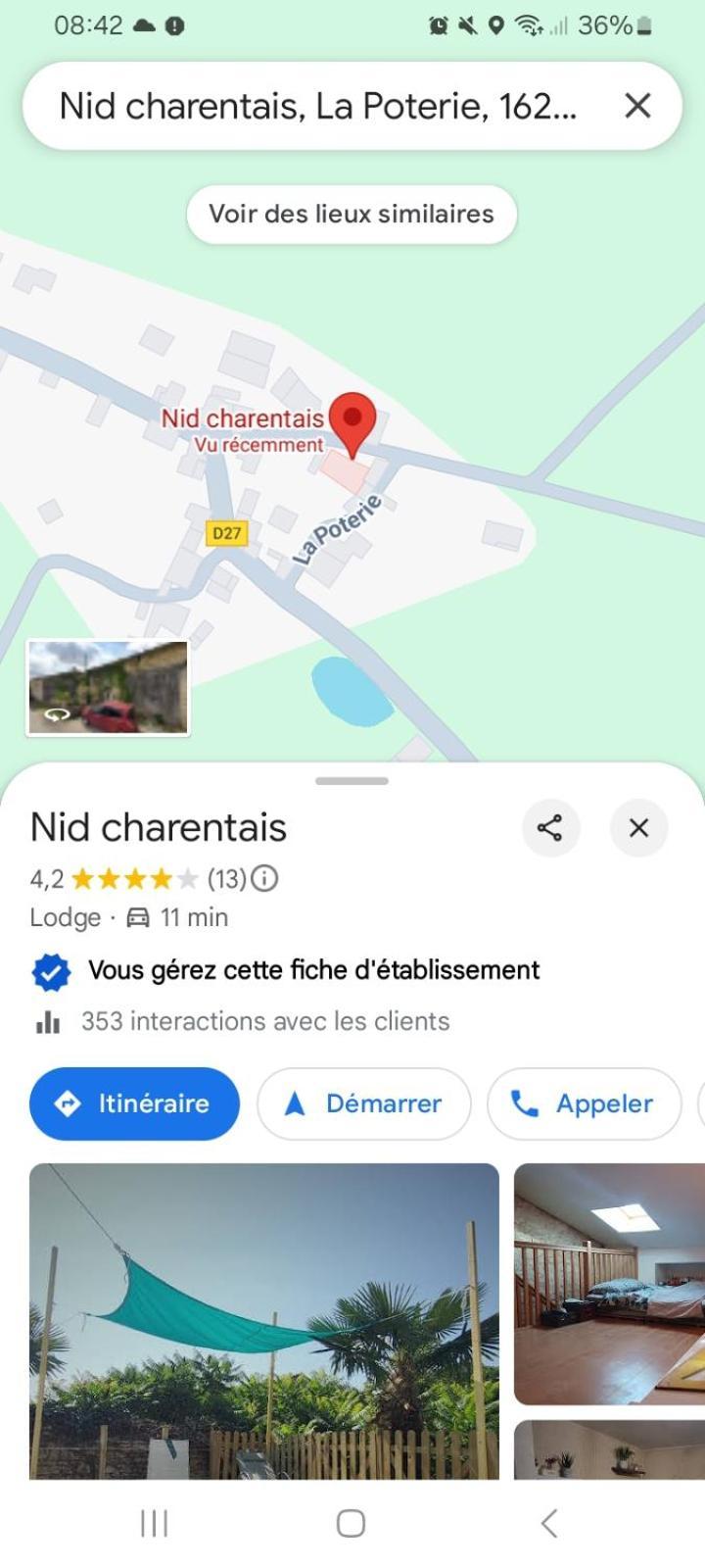 La Poterie  Les Chambres Du Nid Charentais מראה חיצוני תמונה